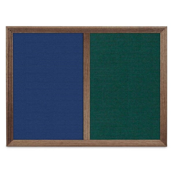 Enclosed Corkboard, 1 Door, 60"x36", 4" Fra